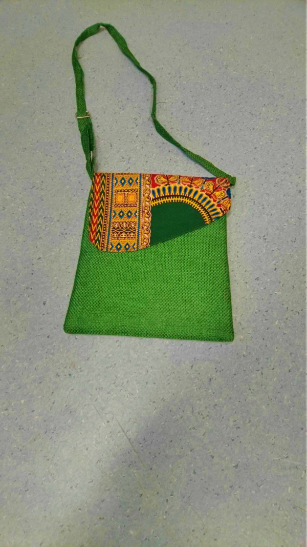 Green shoulder bag