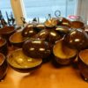 Natural coconut cups and bowls