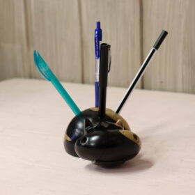 Pen holder ebony sculpture