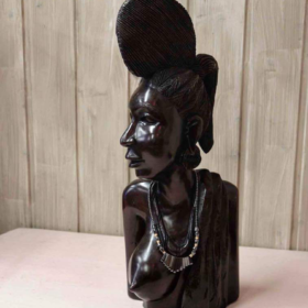 Wooden woman bust